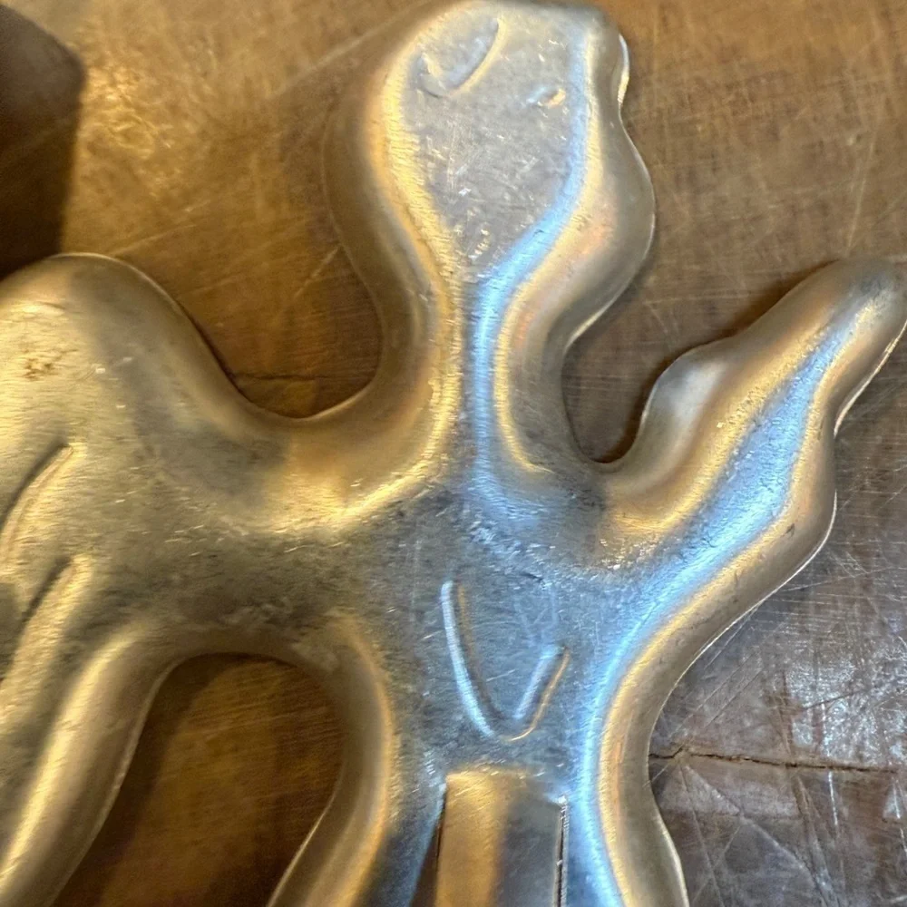 Vintage Silver Angel Cookie Cutter